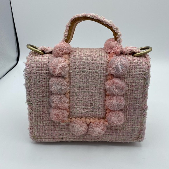 Kooreloo Petit Juliet Bag Baby Pink Tweed - Picture 5 of 8